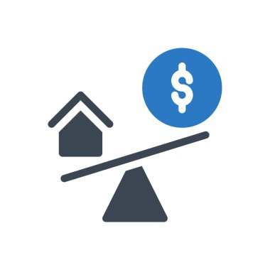 Dolar vektör renk simgesi