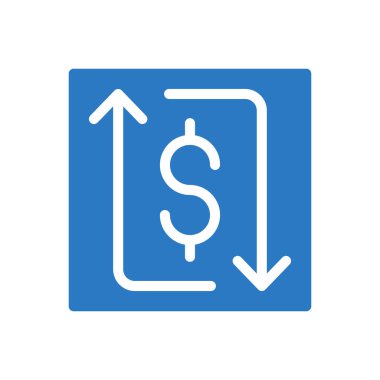 Dolar vektör renk simgesi