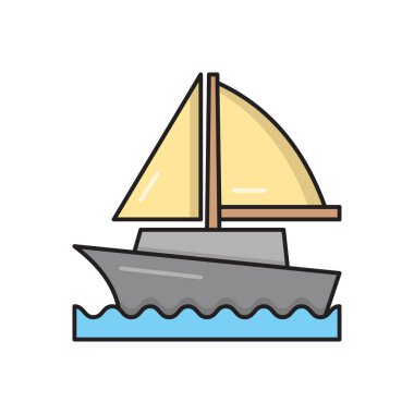 taşıyıcı vektör düz renk simgesi