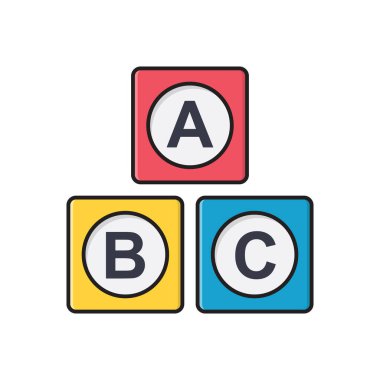 blok vektör düz renk simgesi