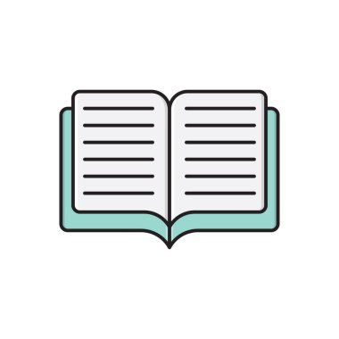 vektör düz renk simgesini aç