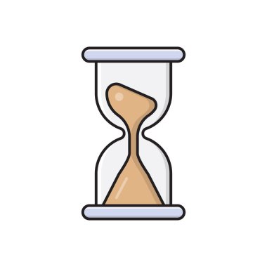 Zamanlayıcı vektörü düz renk simgesi