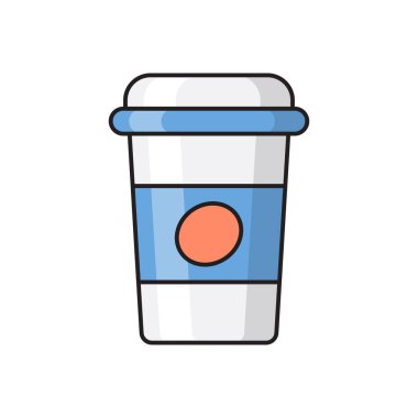 çay vektörü düz renk simgesi