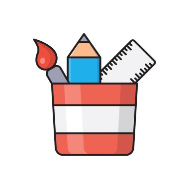 kavanoz vektörü düz renk simgesi