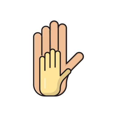 baba vektörü düz renk simgesi