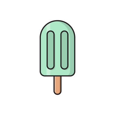 Lolipop vektör düz renk simgesi