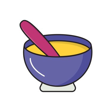 kase vektörü düz renk simgesi