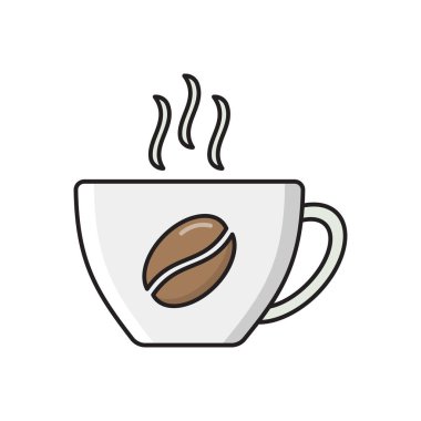 sıcak vektör düz renk simgesi