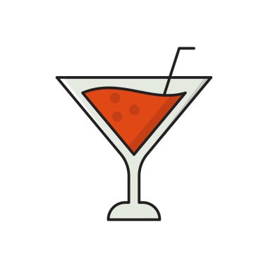 meyve suyu vektörü düz renk simgesi