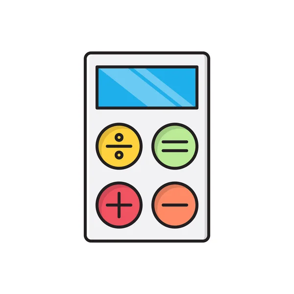 Vector Contabilidad Icono Color Plano — Vector de stock