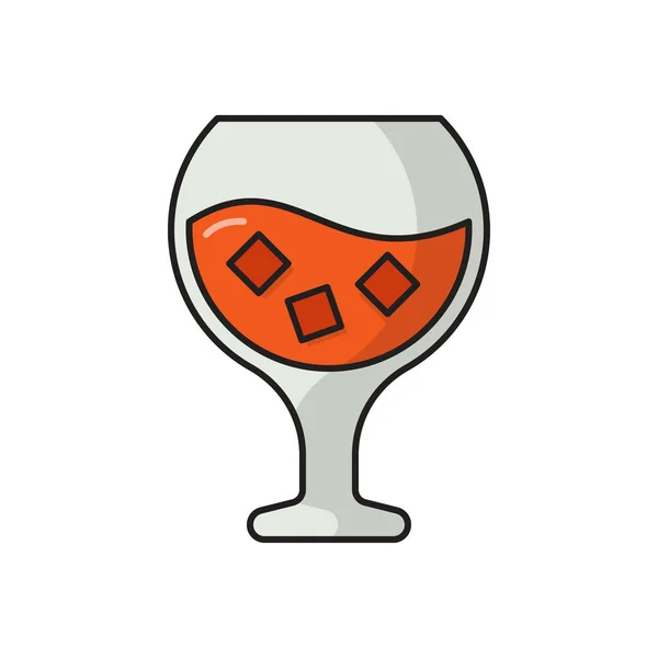 Vector Alcohol Icono Color Plano — Archivo Imágenes Vectoriales