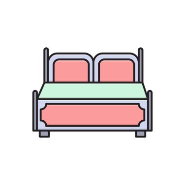 uyku vektörü düz renk simgesi