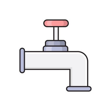 denetim vektörü düz renk simgesi