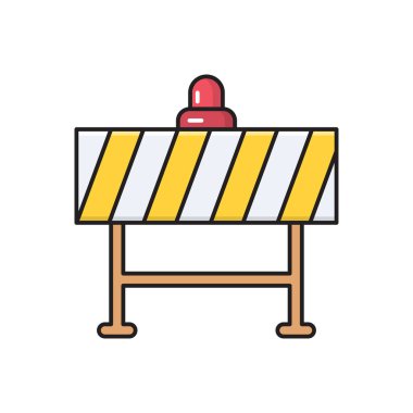 vektör düz renk simgesini durdur