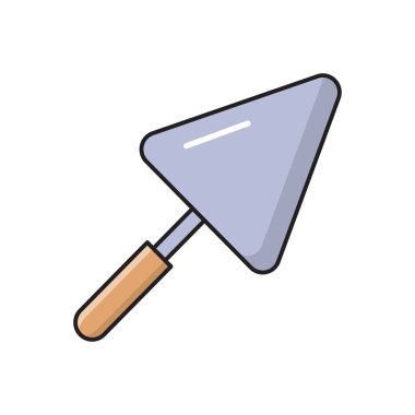 Mason vektörü düz renk simgesi