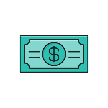 para vektörü düz renk simgesi