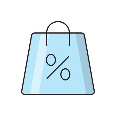 satış vektörü düz renk simgesi