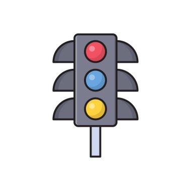 sinyal vektörü düz renk simgesi