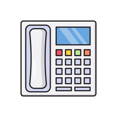 Sabit hat vektör düz renk simgesi