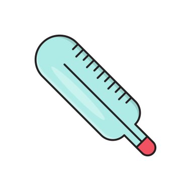 sıcaklık vektörü düz renk simgesi