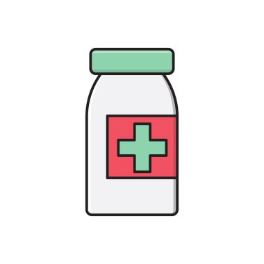 doz vektörü düz renk simgesi