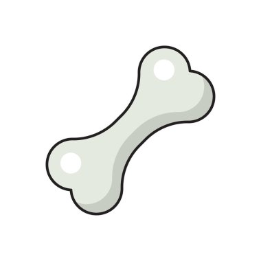 iskelet vektör düz renk simgesi