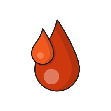 vektör düz renk simgesini bırak