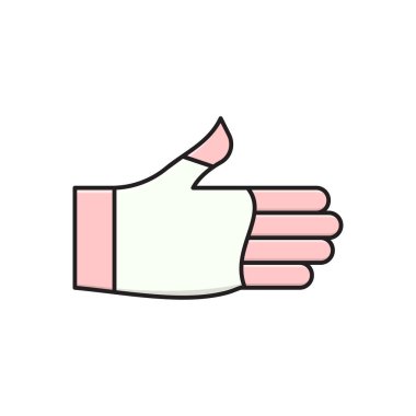 bandaj vektörü düz renk simgesi