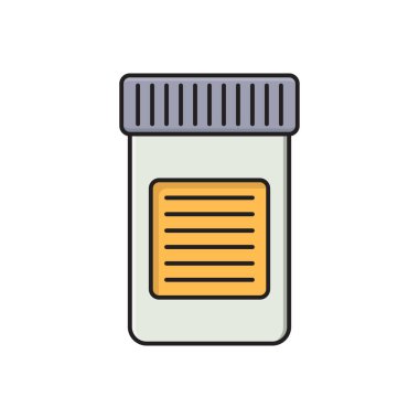 enjeksiyon vektörü düz renk simgesi