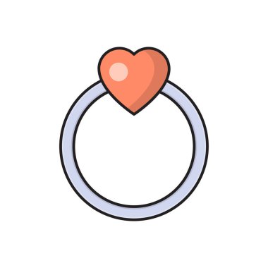 mücevher vektörü düz renk simgesi