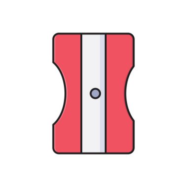 Keskinleştirici vektör düz renk simgesi 