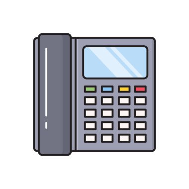 Sabit hat vektör düz renk simgesi 