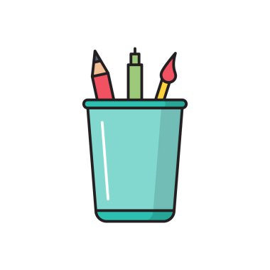 kavanoz vektörü düz renk simgesi 