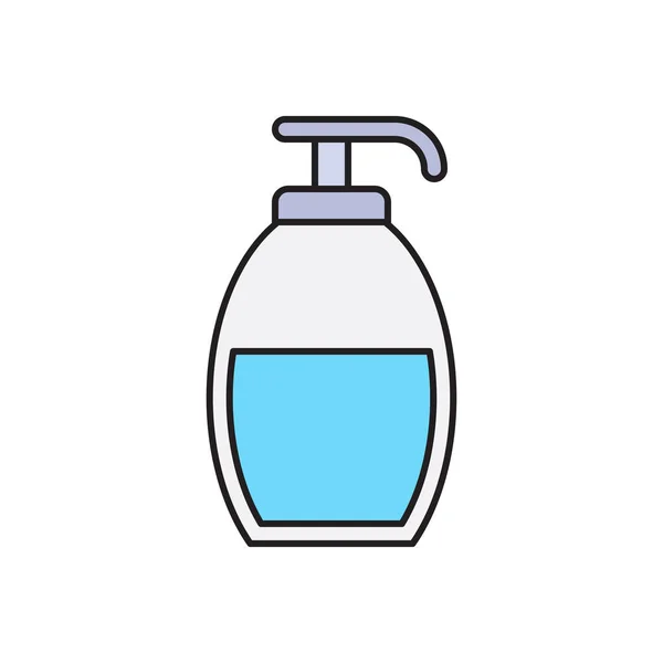 Ikon Warna Rata Shampoo Vector - Stok Vektor