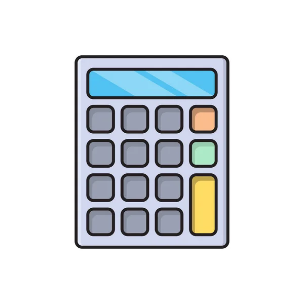 Vector Contabilidad Icono Color Plano — Vector de stock