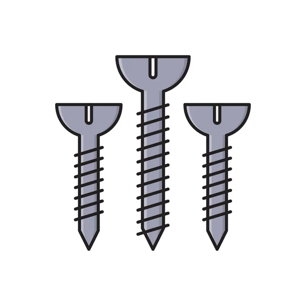 Spitzen Vektor Flache Farbe Symbol — Stockvektor