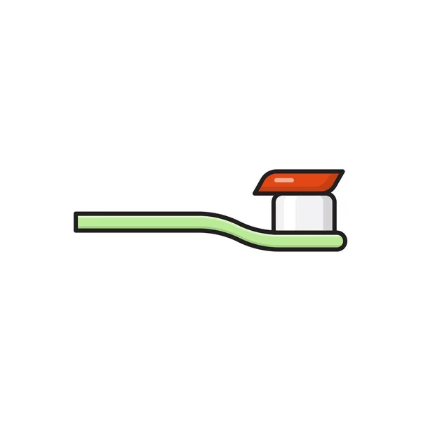 Zahnpasta Vektor Flache Farbe Symbol — Stockvektor