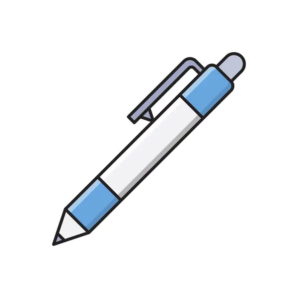 Олівець Вектор Плоский Колір Значок — стоковий вектор