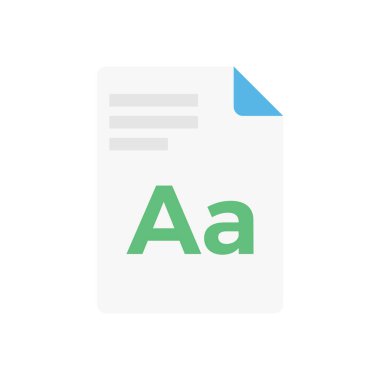 dosya vektörü düz renk simgesi