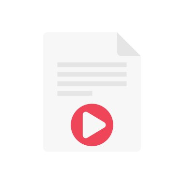 dosya vektörü düz renk simgesi