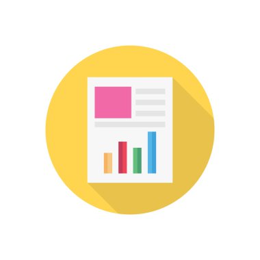 grafik vektörü düz renk simgesi