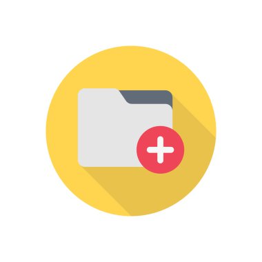 vektör düz renk simgesi ekle