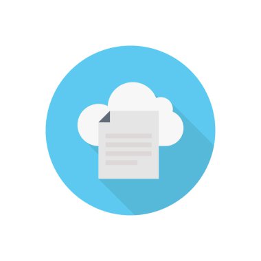 dosya vektörü düz renk simgesi