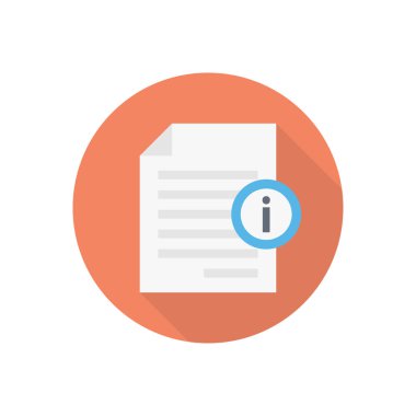 dosya vektörü düz renk simgesi