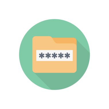 dosya vektörü düz renk simgesi