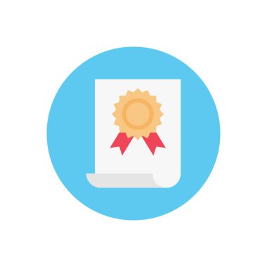 derece vektör düz renk simgesi