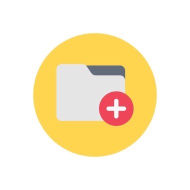 vektör düz renk simgesi ekle