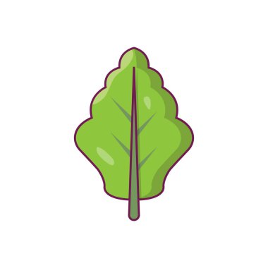 Yaprak vektörü düz renk simgesi