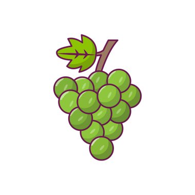 meyve vektörü düz renk simgesi