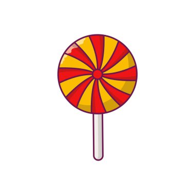 Şeker vektörü düz renk simgesi